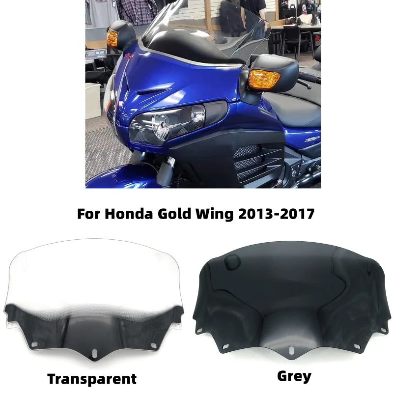 

Усиление лобового стекла посадка лобового стекла для Honda Gold Wing GL1800 F6B 2013-2017, закаленное противотуманное покрытие 17,5 дюйма