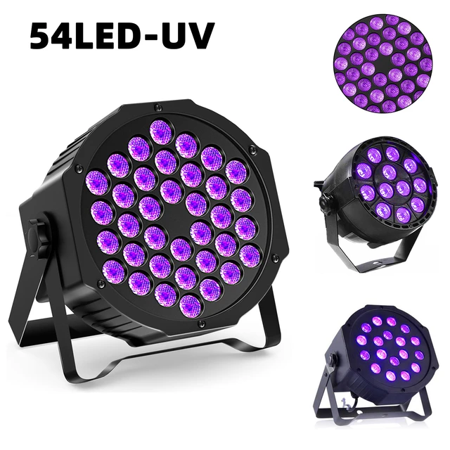UV Light Par LED Blacklight Party Disco Violet Projector Dmx Sound Strobe  Stage Lighting Effect Remote Control 18/36/54 LED Lamp - AliExpress