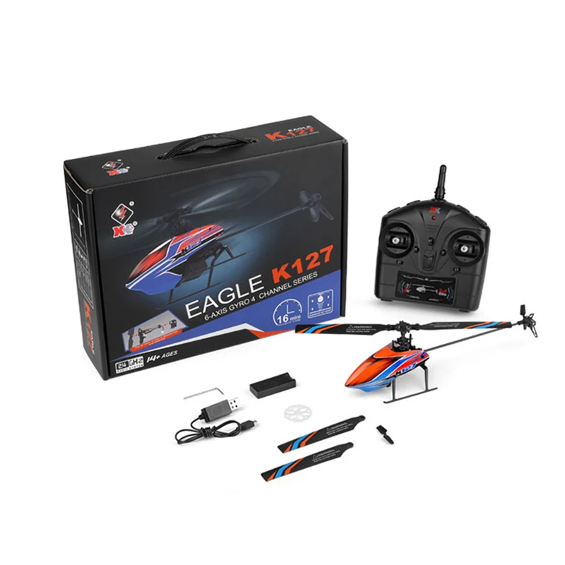 2024 K127 RC 헬리콥터 V911S 2.4G 무선 조종 비행기, 리모컨 비행기, 6 Aixs 자이로스코프 항공기, 어린이용 장난감