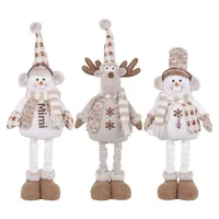 Wholesale Christmas Decorations Factory Doll Knit Deer Santa Claus Expandable Figurine Window Scene Arrangement Ornament 5