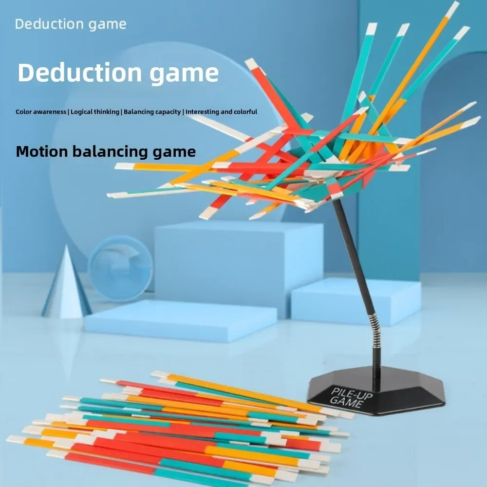 Sticks Stacking Board Game Parent Child Interactive Family Balance Focused Gathering Toys
