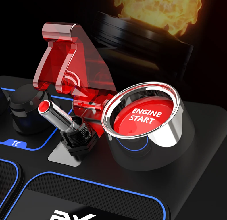 PXN CB1 Simulator Race Central Control Box Multifunctional Keys Control Box RGB