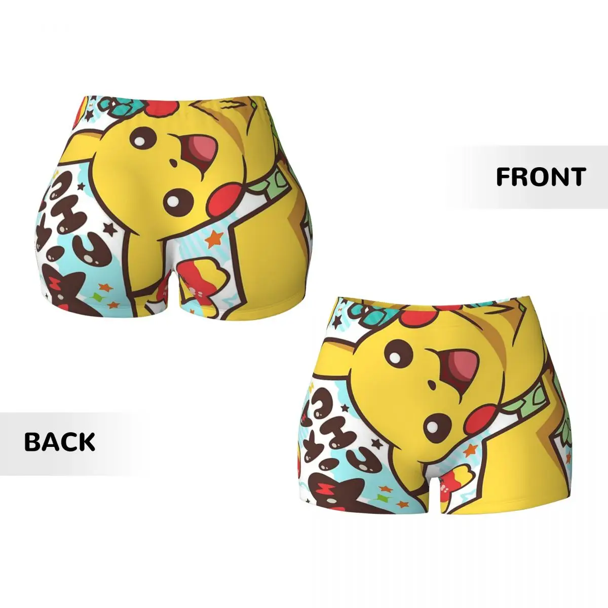 Kawaii Pikachus Anime Volleyball Biker Gym Shorts for Women Athletic Workout Yoga Shorts sports shorts running shorts yoga shorts workout shorts seamless shorts