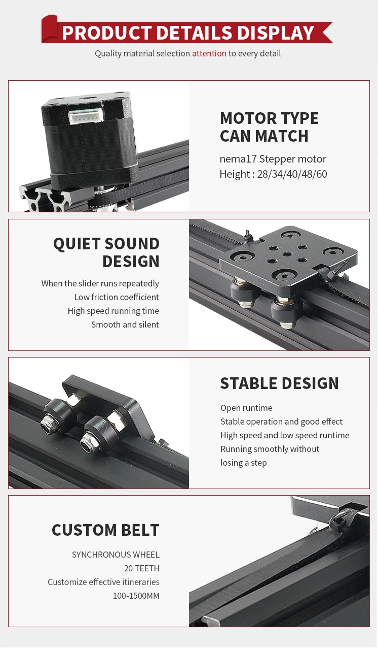 Módulo Linear NEMA17 Motor de Passo para