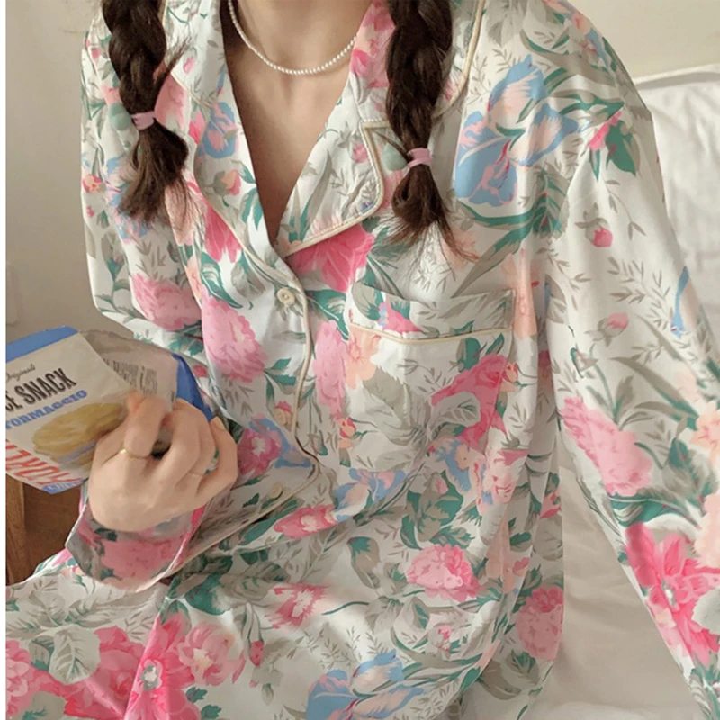 Bedhead Pajamas 3-Piece Silk Pajamas in Ice Pink