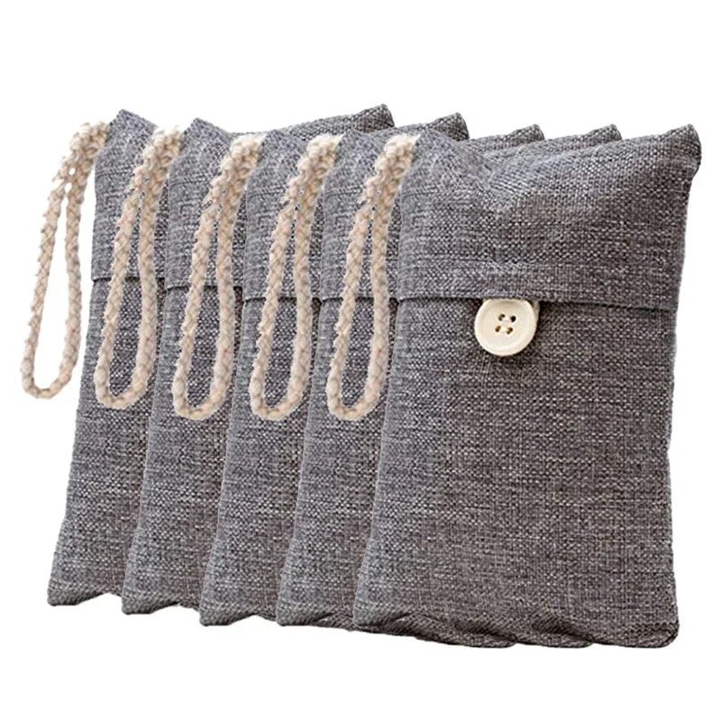 250g Car Use Linen Bamboo Charcoal Bag Air Purifier Carbon Bag for Home Remove Formaldehyde Activated Bamboo Charcoal