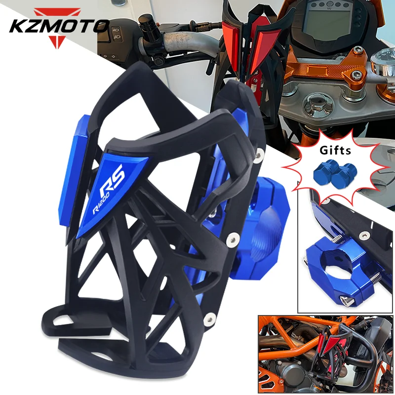 For BMW R1200R R1200RS R1200RT R1200 R/RS/RT Motorcycle Drink Water Cup Stand Coffee Holder Water Cup Water Bottle Bracket Mount motorcycle cnc r 1200rt support plate foot pad side stand enlarge kickstand for bmw r1200rt r1200 rt 2004 2013 2012 2011 2010