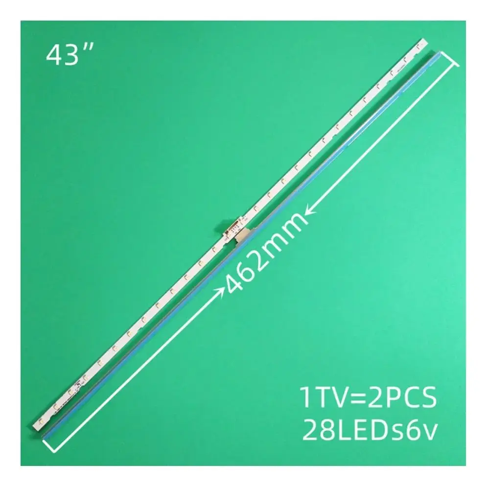 Светодиодная лента для подсветки для Samsung 43NU7100, UN43NU7100G, UN43NU7100, UE43NU7100, UE43NU7120, UE43NU7170, UN43RU7400, UN43RU7400G, 120 шт.
