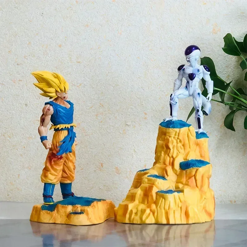 

Dragon Ball 30cm Namekian Chapter Super Saiyan One Vs Frieza1 Anime Scene Figure Gk Statue Model Collectible Toy Decoration Gift