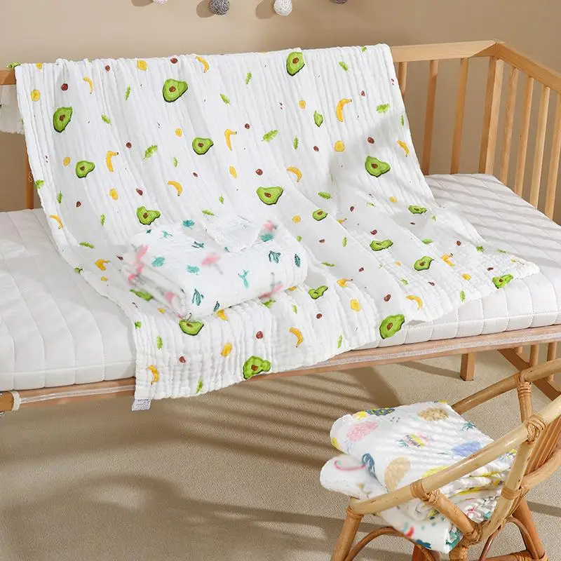 Cotton Baby Bath Towel Boys Girls Towel Blanket For Newborn Baby Bathrobe 4 Layers Gauze Washcloth Infant Swaddle 5
