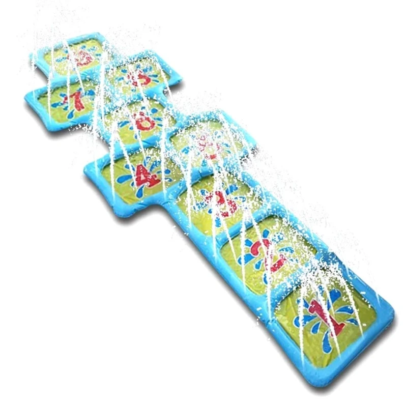 Hopcotch Game Inflatable Pad Fountain wimming Pool Indoor prinkler Toddler Water Game Play Center Kid Pool