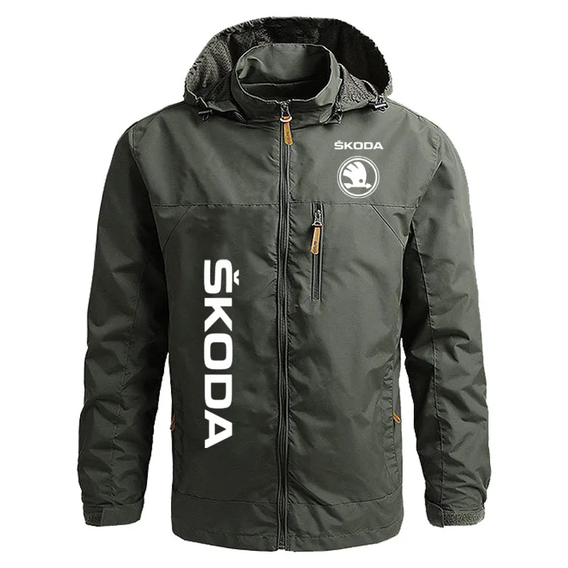Hot sale New military men's jacket Skoda car logo print military men's bomber jacket casual Harajuku street Zipper men's coat 4 Sa72fde1ca5ae4551bed1ed4947f94806S