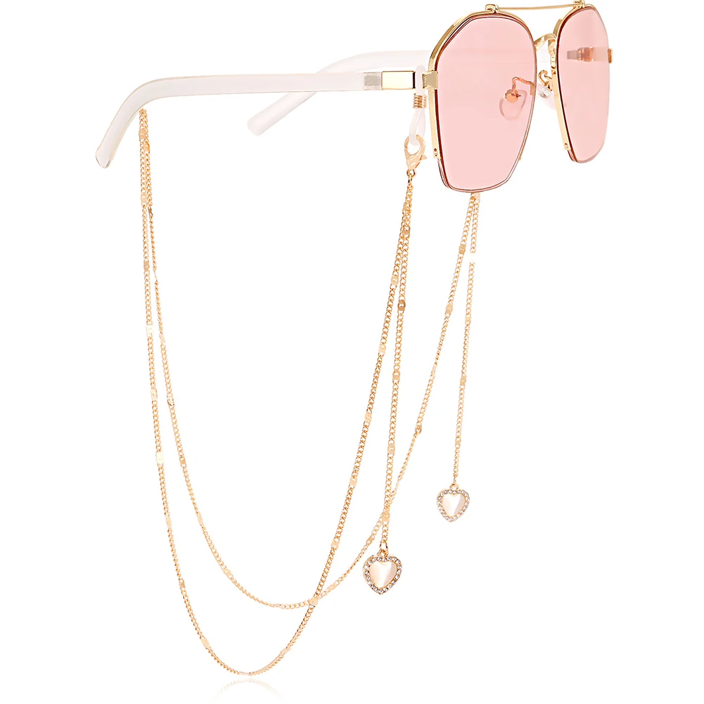 

2022 New Fashion Anti-lost Mask Chains Glasses Chain Eyeglasses Sunglasses Spectacles Metal Chain Holder Cord Lanyard Necklace