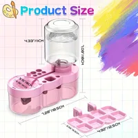 Water Cycle System Paint Brush Cleaner With Paint Palette, Paint Brush Rinse Cup Holder, Automatic Washing Tool, Art Supplies 2