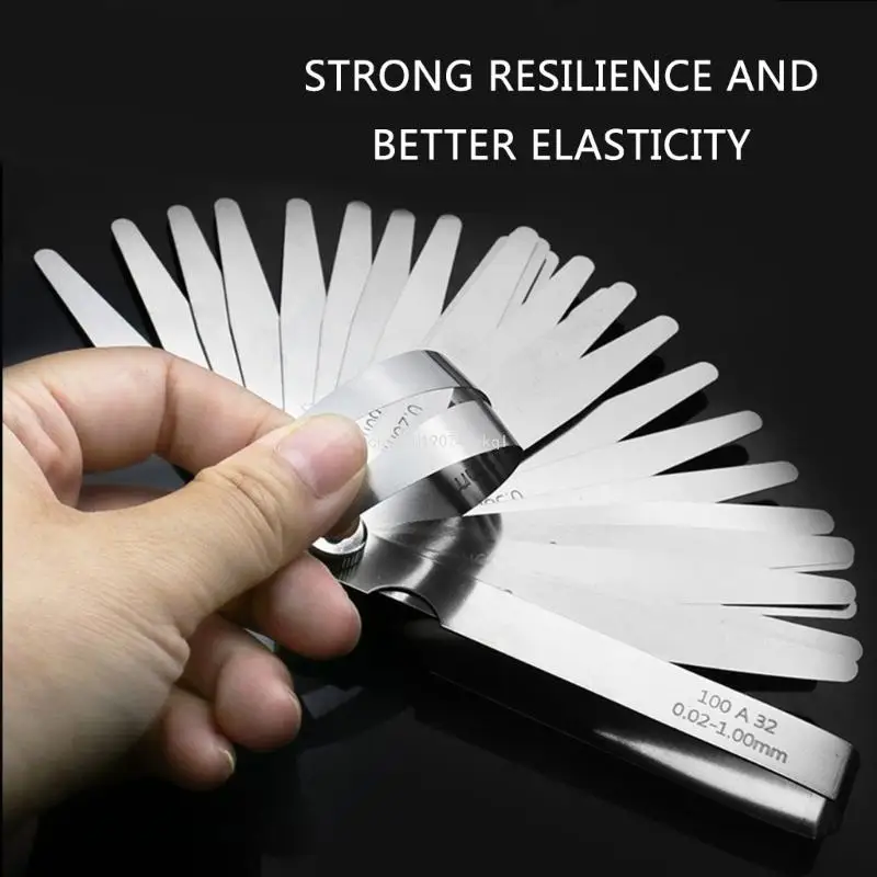 Feelers Gauges 0.01-1mm/0.05-0.50mm/0.05-1.00mm/0.02-1.00mm Thickness Gauges Gaps Filler Feelers Woodworking