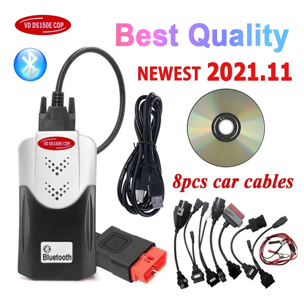 2026 New VCI VD DS150E CDP Pro Obd2 Scanner Bluetooth for TNESF DELPHIS ORPDC 2021.11 Keygen for Car&Truck Diagnostic Tools