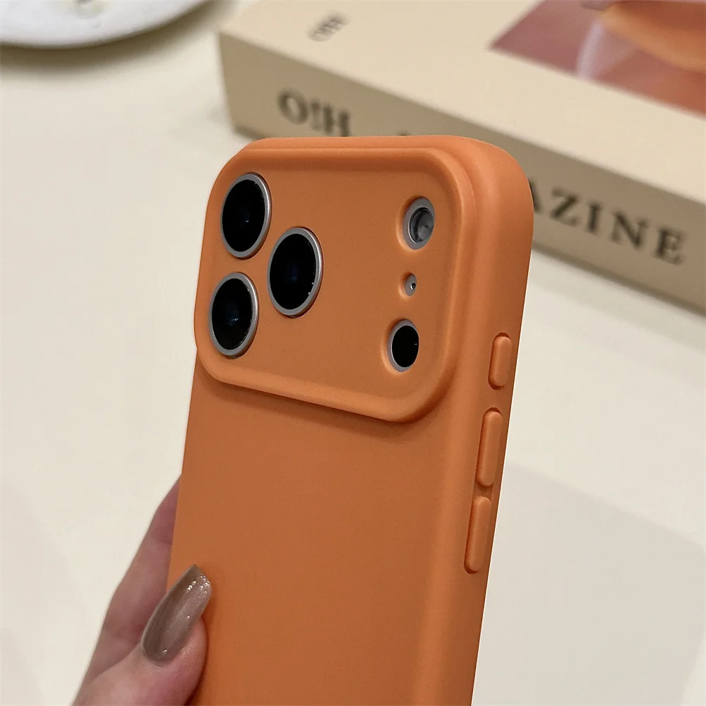 Ultra Thin Silicone Matte Soft Phone Case with Air Lens Protection and Shockproof Cover