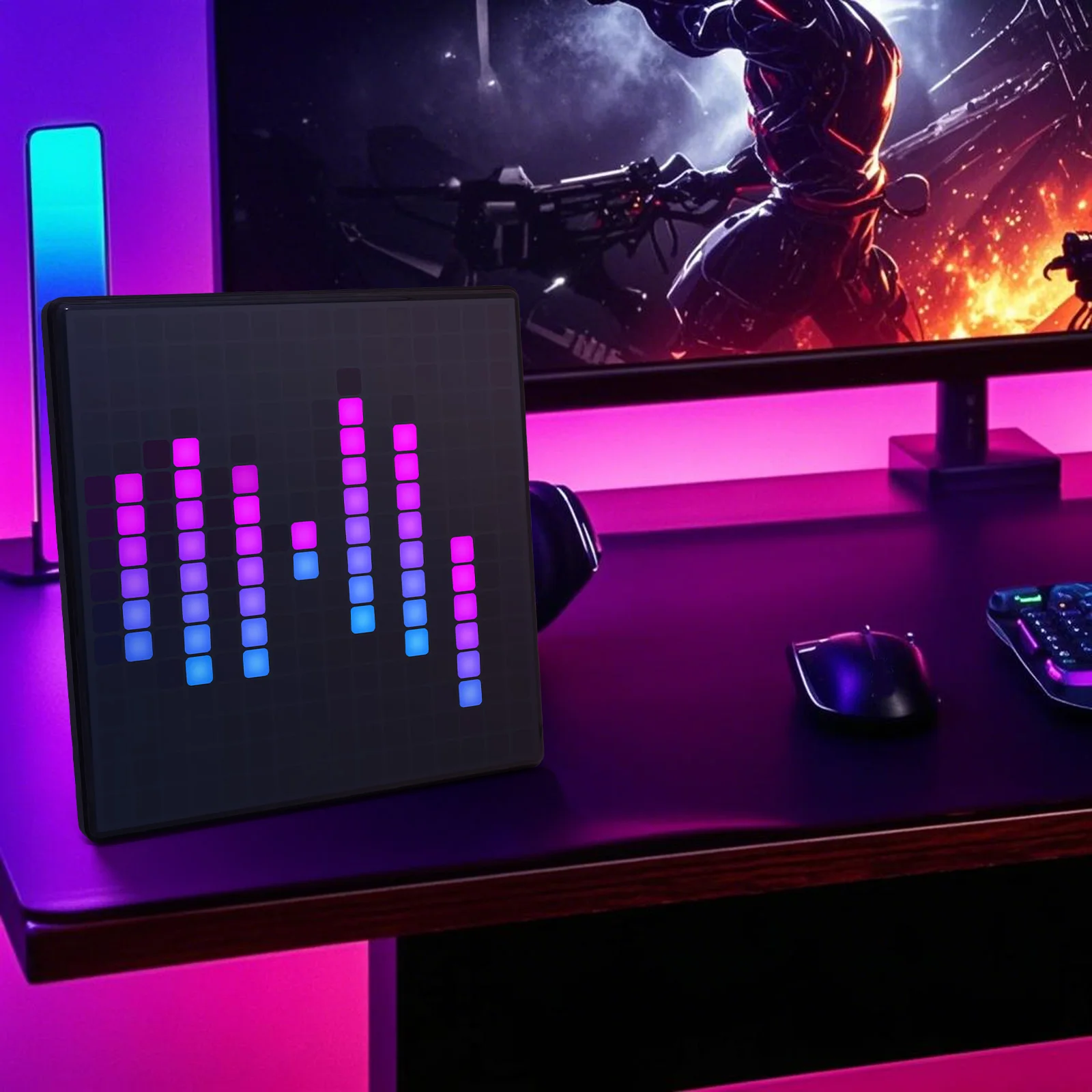 16/32/64 RGB LED Pixel Matrix Smart Display Digital Lamp Panel DIY Art Display Gaming Anime Room Decor Frame APP Control