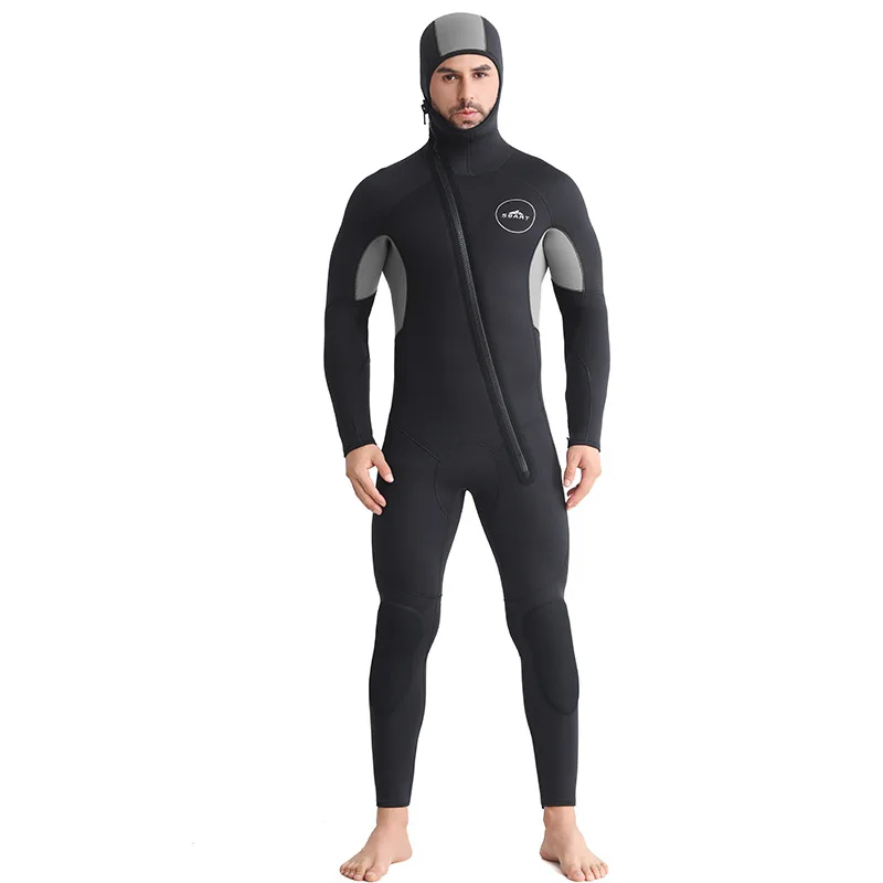 5 MM Neopreen Wetsuit voor Vrouwen Mannen, Front Zip Full Body Duikpak