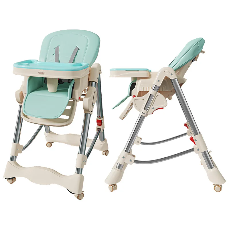 BabyDiningChairFoldableHeightAdjustablePortableDiningChairChildrensDiningChair