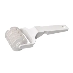 Plastic Lattice Roller Cutter for Baking and Pastry Creation (WHITE)