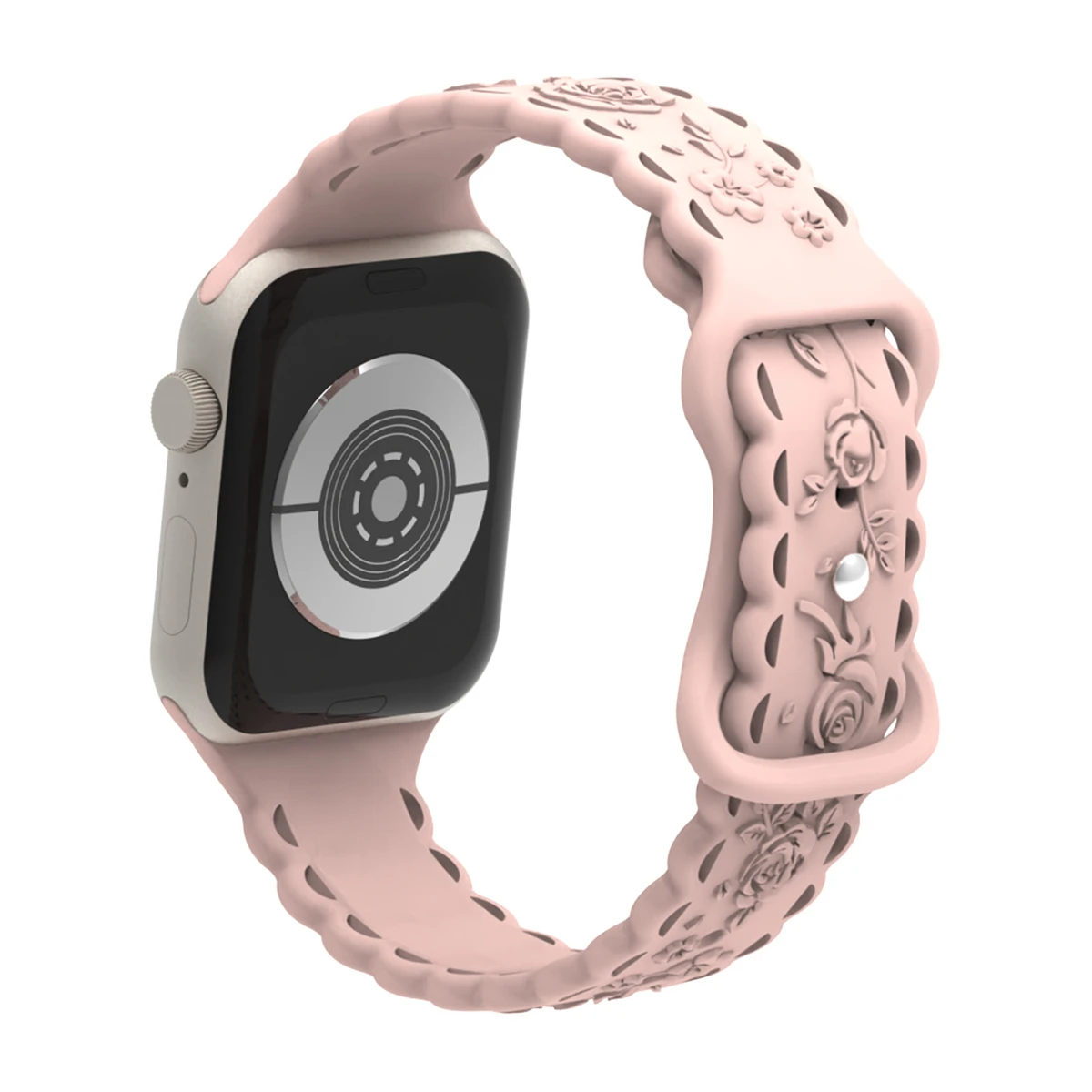 Pulseira de relógio para iWatch 42/44/45/49mm 38/40/41mm Pulseira de relógio esportivo de silicone para série de relógio Ultra2 Se 9/8/7/6/5/4/3/2/1_voghion.com