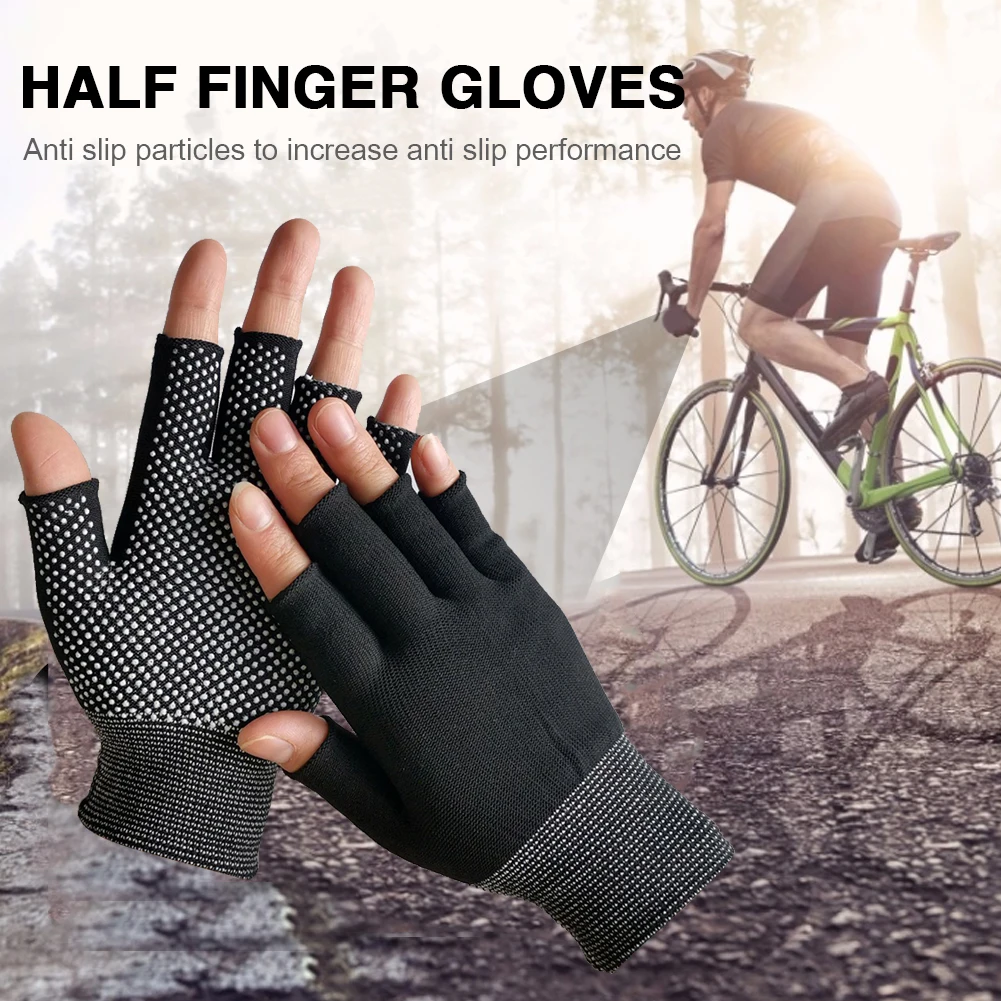 Youth Sports Gloves Kids' Fingerless Cycling Gloves Shock
