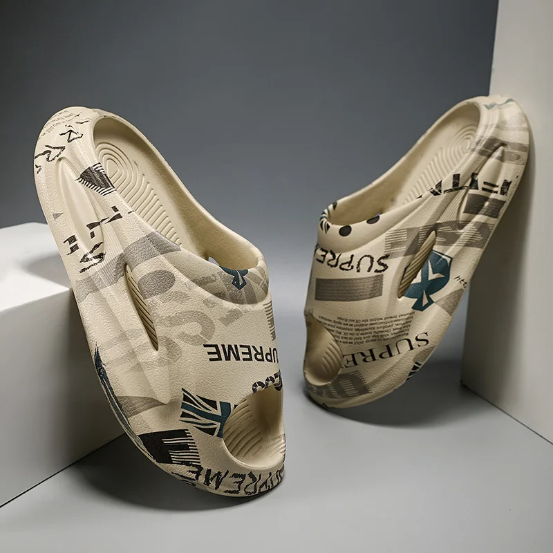 Pánské pantofle s protiskluzovou podrážkou, měkké pěnové pantofle, pohodlné, pro vnitřní i venkovní použití_voghion.com