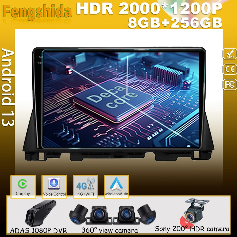 

Автомагнитола на Android 13 для Kia Optima 4 JF 2015-2020, мультимедийный видеоплеер с радио, GPS-навигацией, автомагнитола, DVD, стерео, типоразмер 2DIN