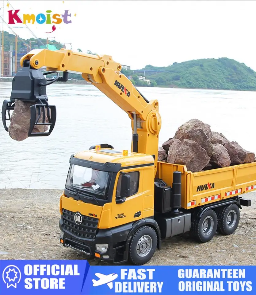 Huina-rc合金ウッドグラップリングダンプトラック、エンジニアリング