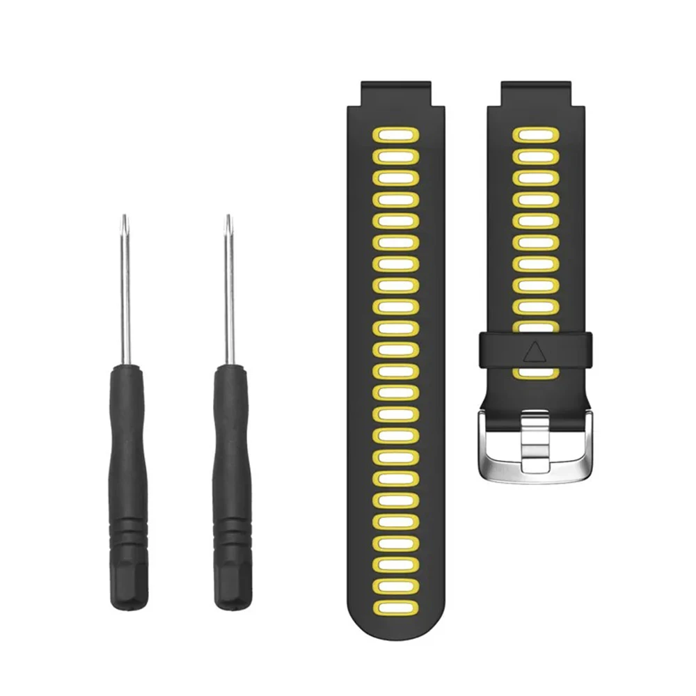 Dual-Color Silicone Watch Straps for Garmin Forerunner Series