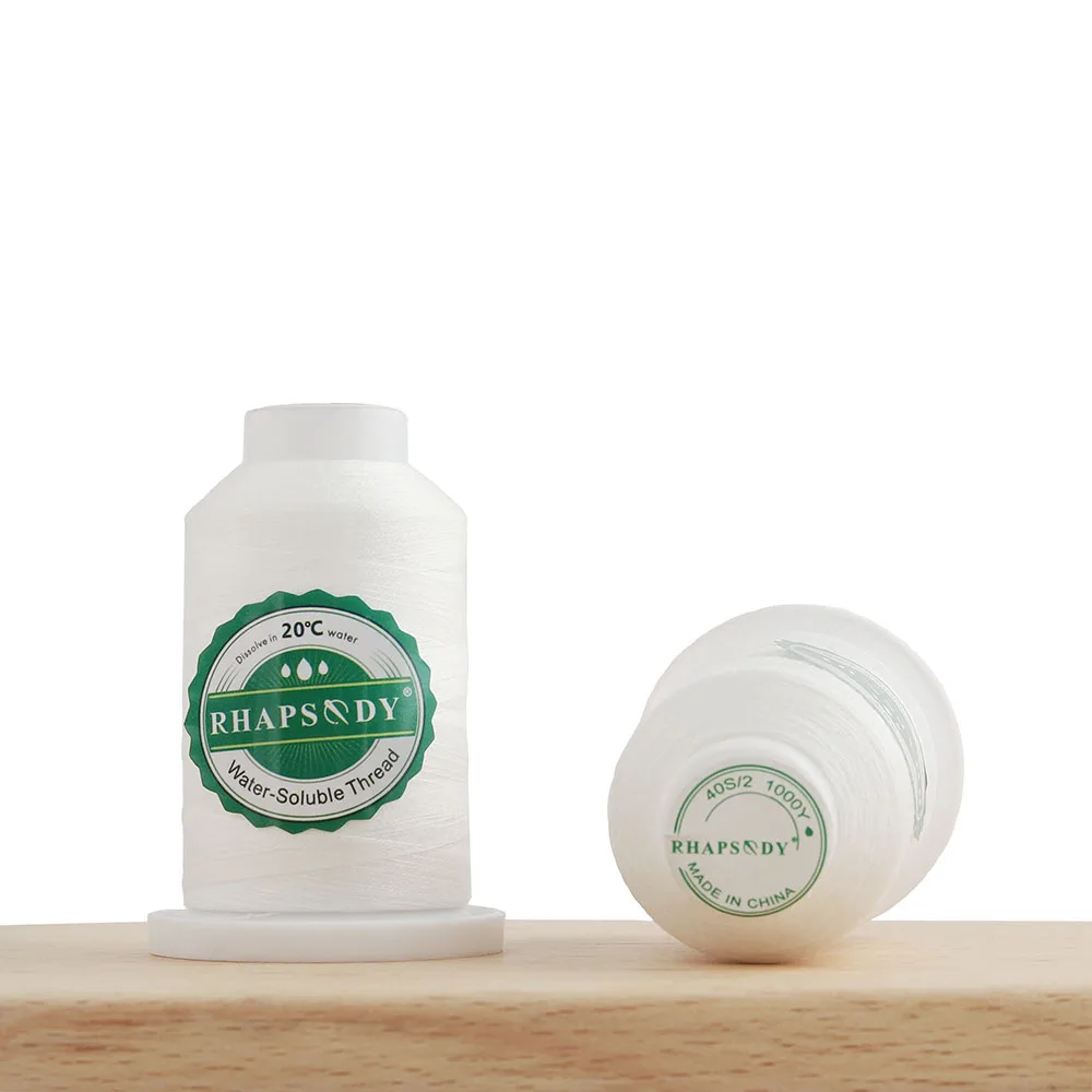 Rhapsody White Water Soluble Sewing Thread - Wash Away Quilting & Basting Thread
