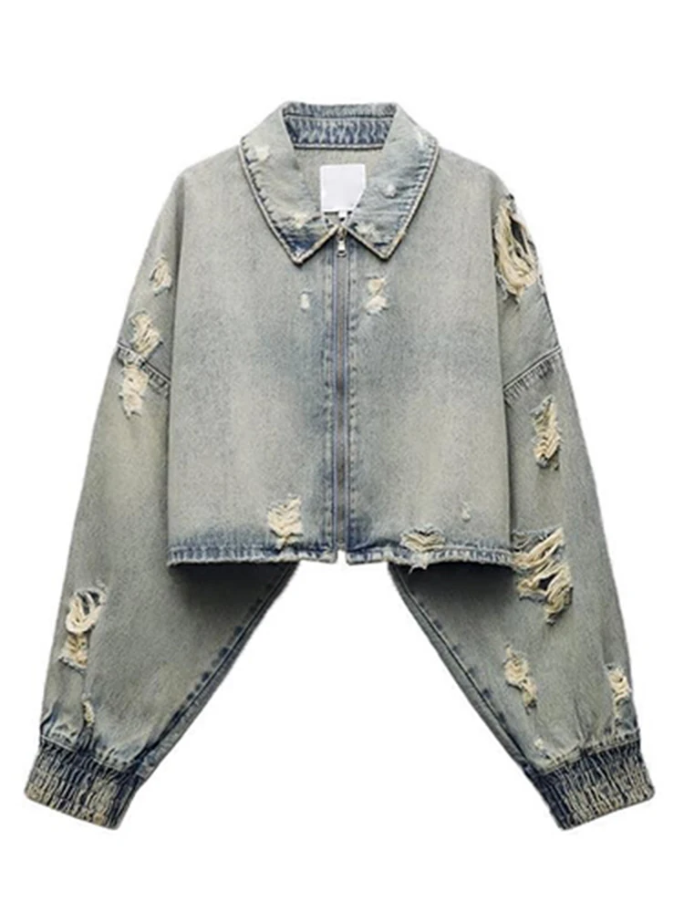 Рисунок 2 - Женская джинсовая куртка ZBZA с лацканами