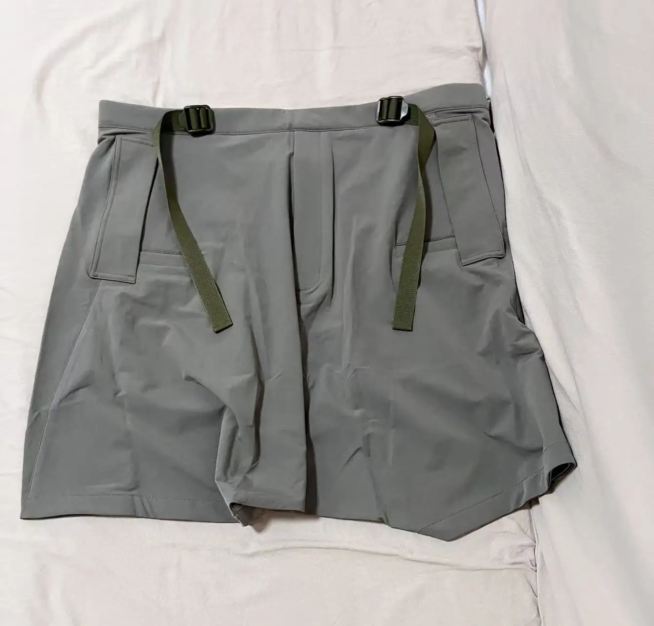 Ninja warning Drop crotch wide shorts dwr multipocket waist adjustment techwear ninjawear