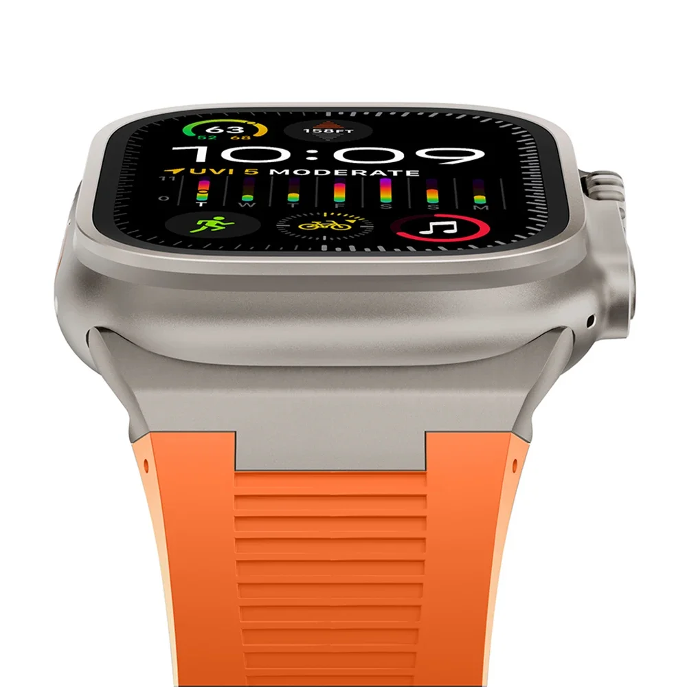 Premium Soft Silicone Watch Strap - Durable Rubber Band for Enhanced Comfort and Style