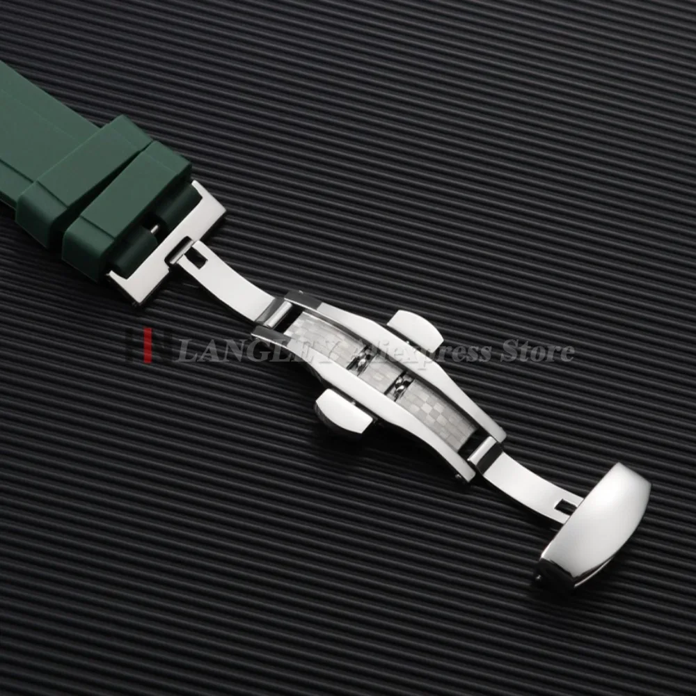 Premium Quick Release Rubber Watch Strap - Silicone Replacement Bracelet in Various Sizes