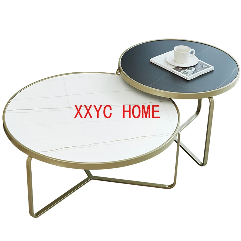 

Round Coffee Table Set Nordic Living Room Modern Design Minimalist Coffee Tables Rustic Sofa Side Mesa Redonda Household Items