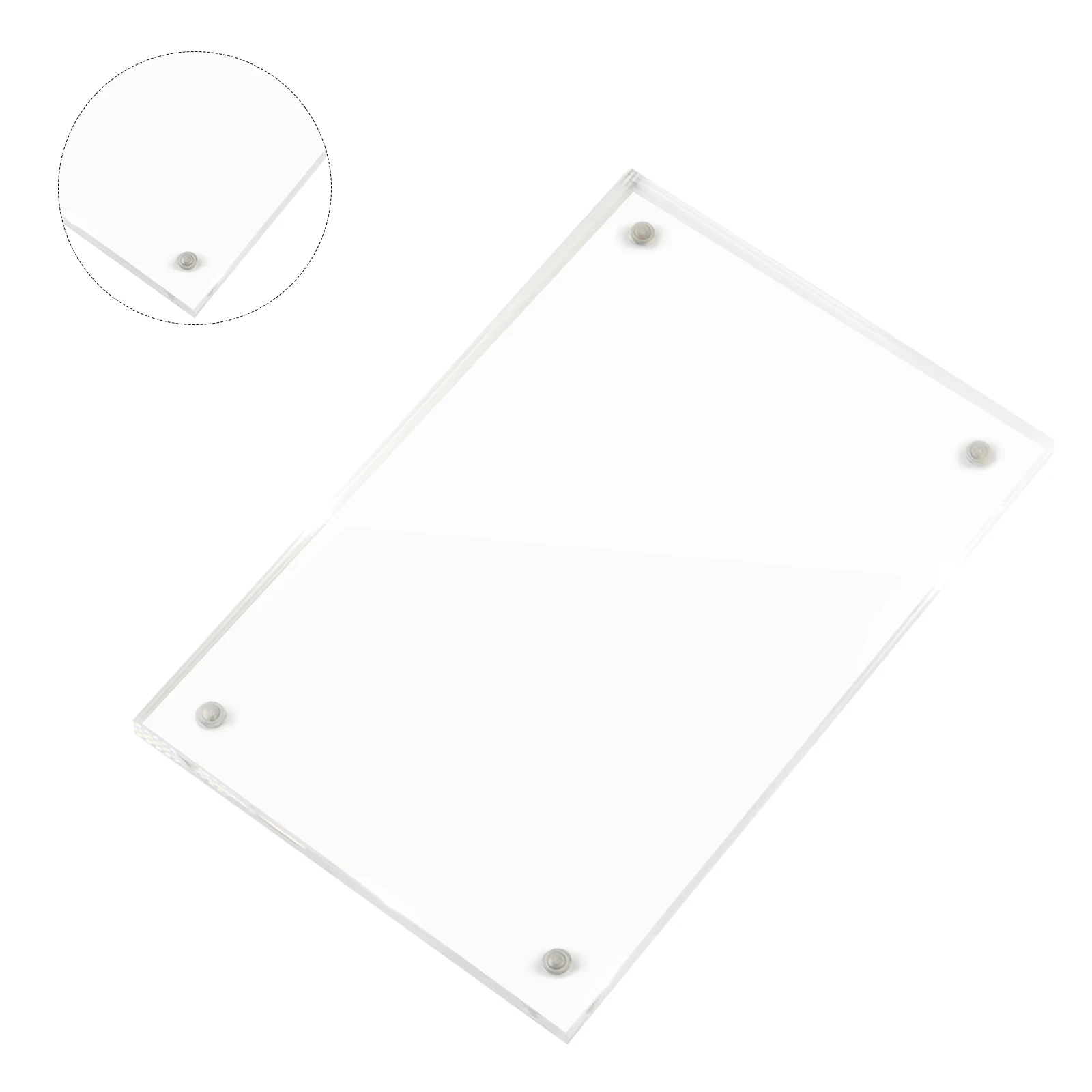 Transparent Acrylic Photo Frame Magnetic Poster Display Stand