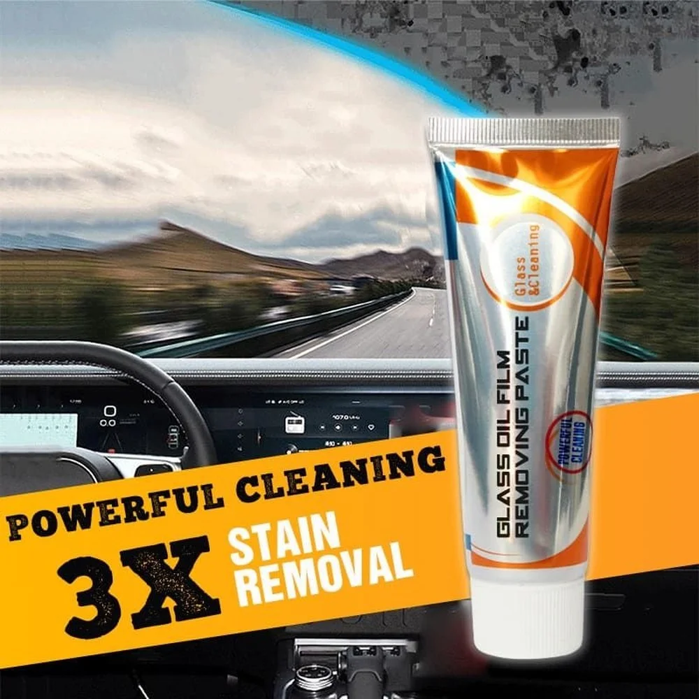 Car Glass Oil Film Stain Removal Cleaner, Car Windshield Oil Film Cleaner