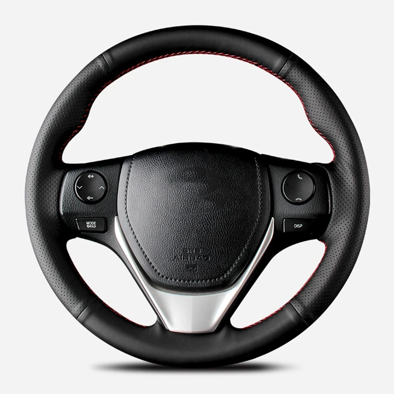 Artificial Leather Braid Car Steering Wheel Cover For Toyota RAV4 2013-2019 Corolla 2014-2019 Auris 2013-2016 Scion iM 2016