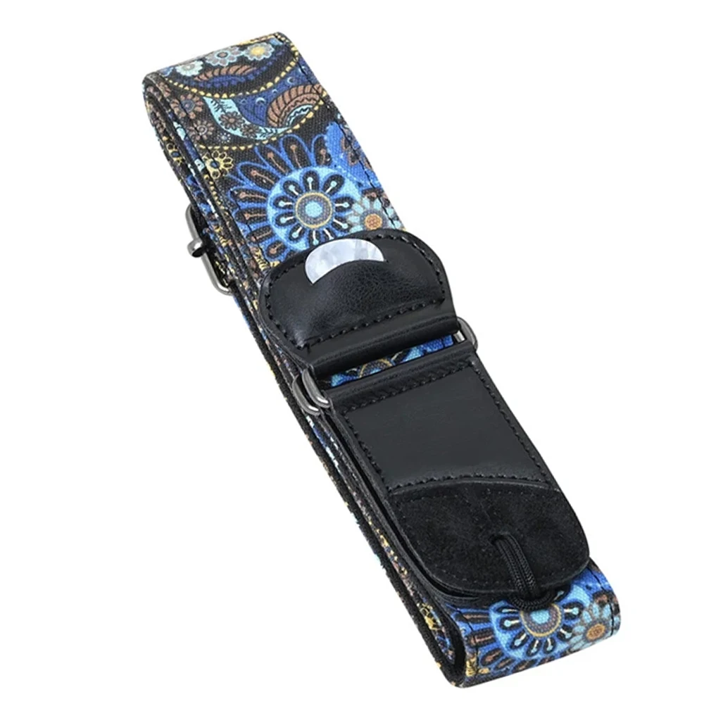 Vibrant Adjustable Guitar Strap with Paddle Clamp
