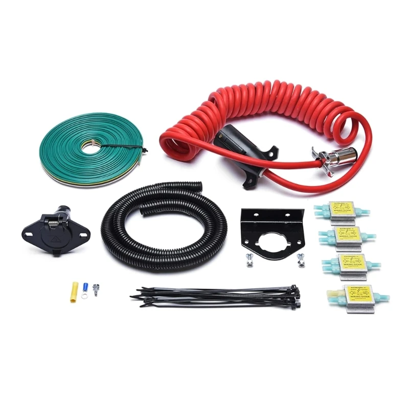 

Towed Vehicle Wiring 15267 6 To 7 Way Power Cord Harness Electrical Socket