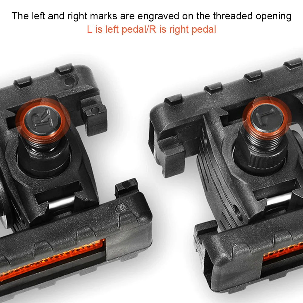 Universal Bicycle Platform Pedals with Reflector Mountain Road Bike Pedal for Folding Bike Electric Vehicle Riding Accessories