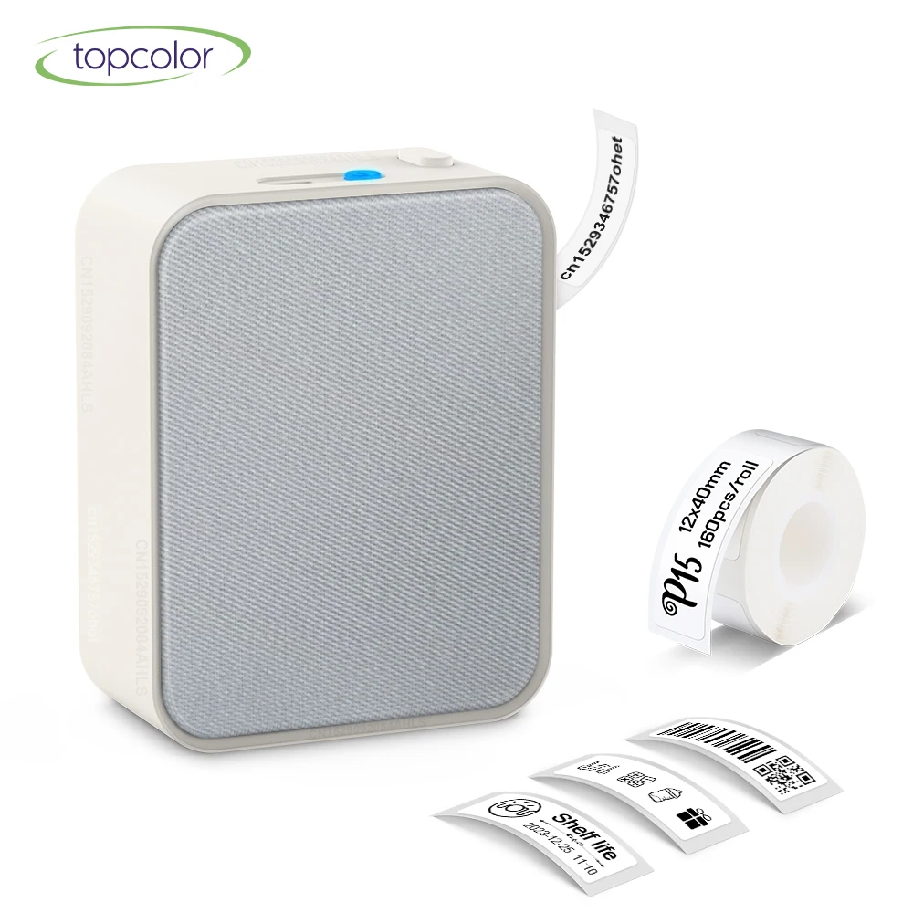 Wireless Bluetooth Thermal Label Printer with Adhesive Label Tape