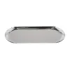 Metal Tray Stainless Steel Plate Oval Cake Fruit Dessert Tray Western-Steak Dish Rectangular Snack Plate Jewelry Storage Tray 3