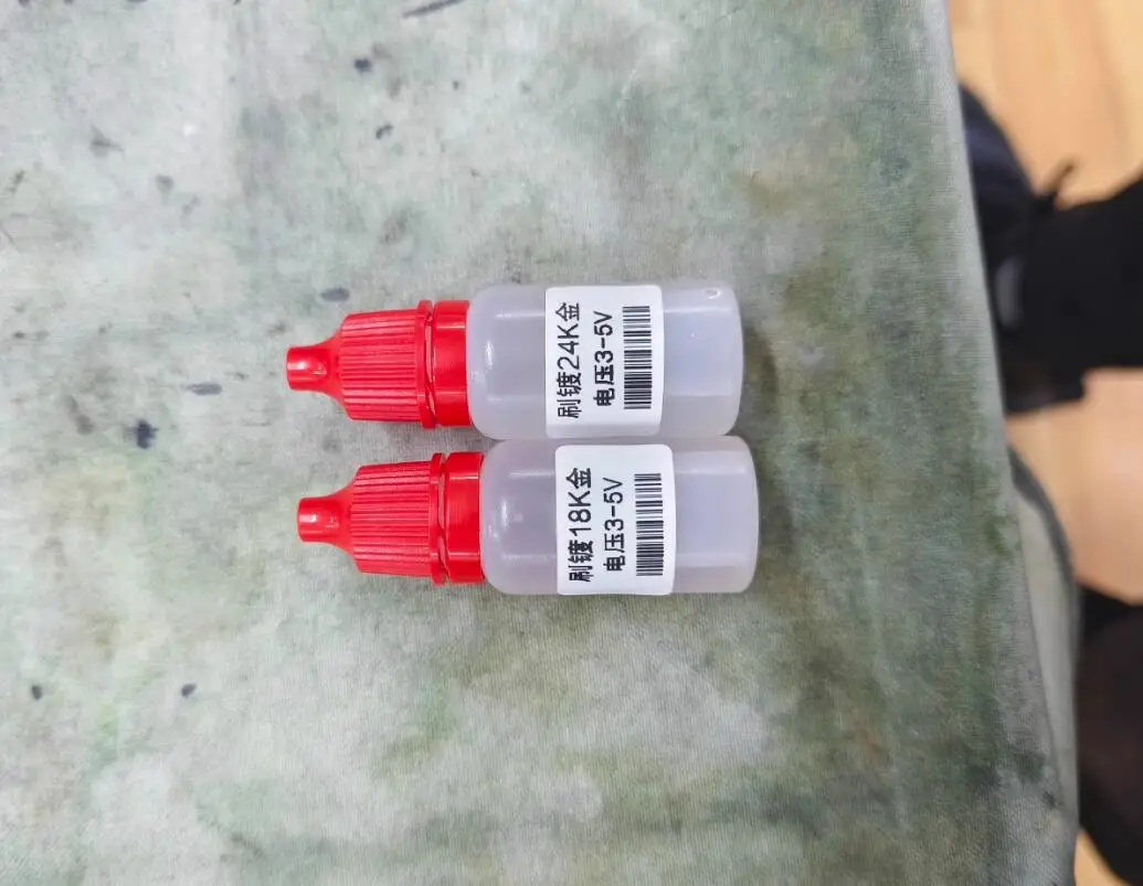 10ml Jewelry Pen Plating Solution Brush Plating Water Liquid Rhodium gold silver Electroplating System accessory tips