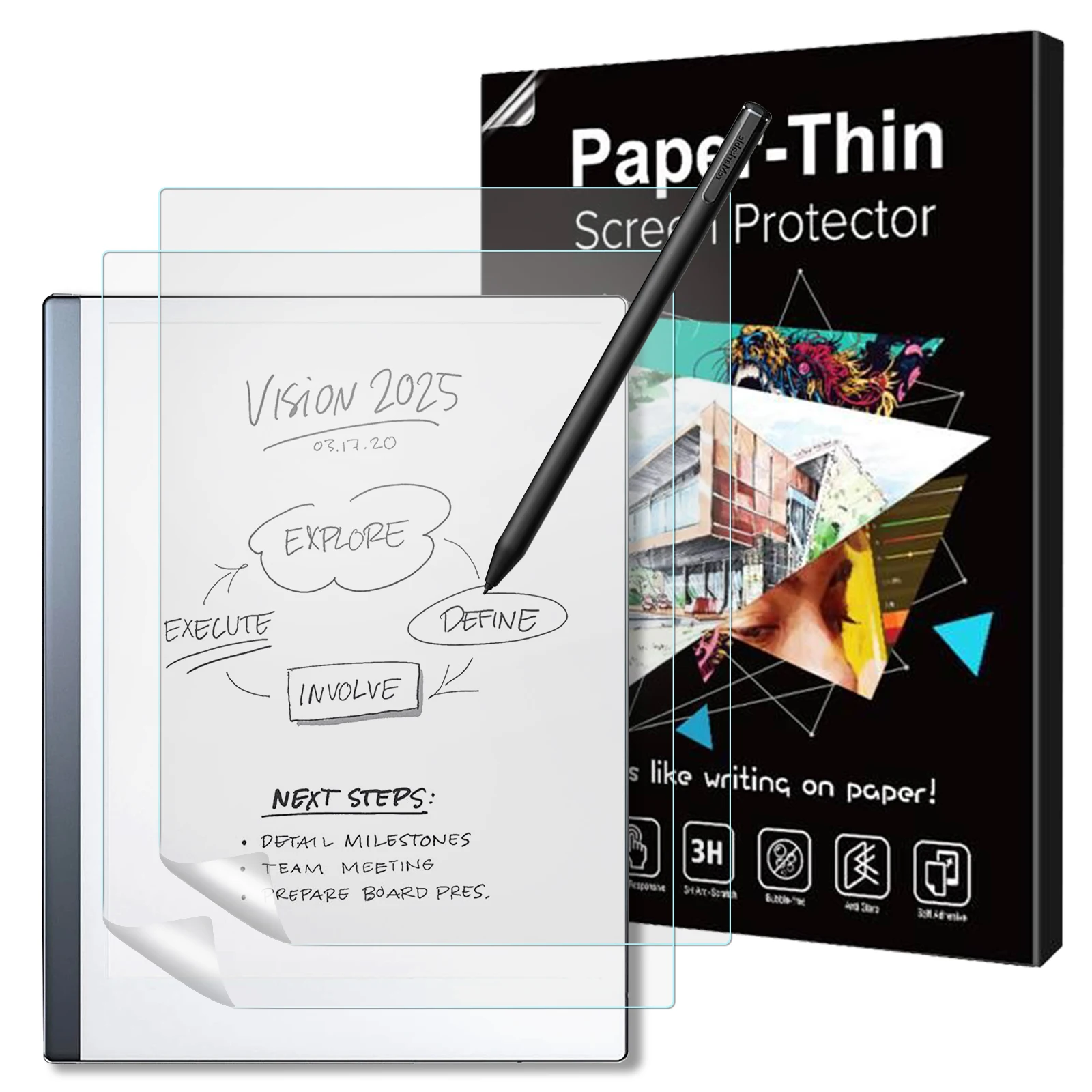 Protetor de Tela de Papel para Notável Tablet Filme Pet Fosco 10.3 Paper Pack