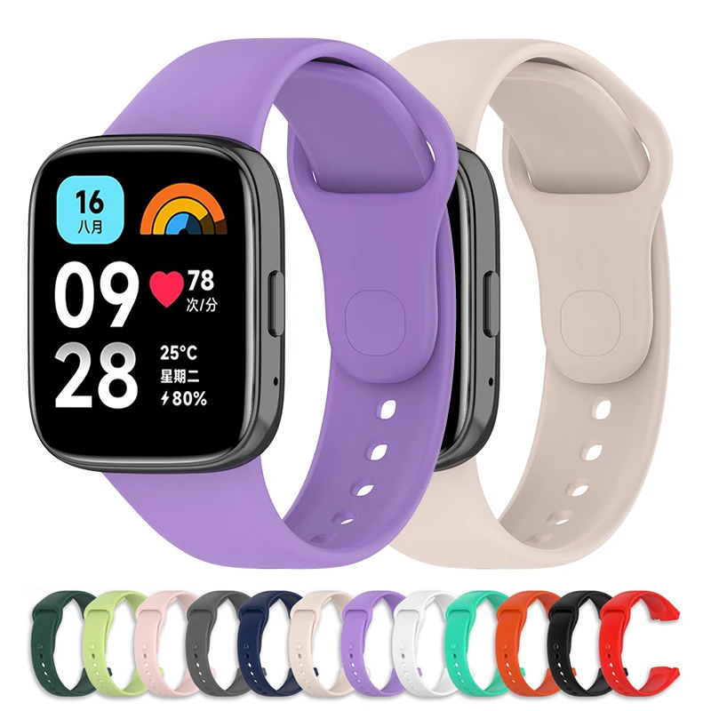 

Ремешок силиконовый для Redmi Watch 3 Lite, сменный Браслет для наручных часов Mi Redmi Watch 3 Lite, аксессуары