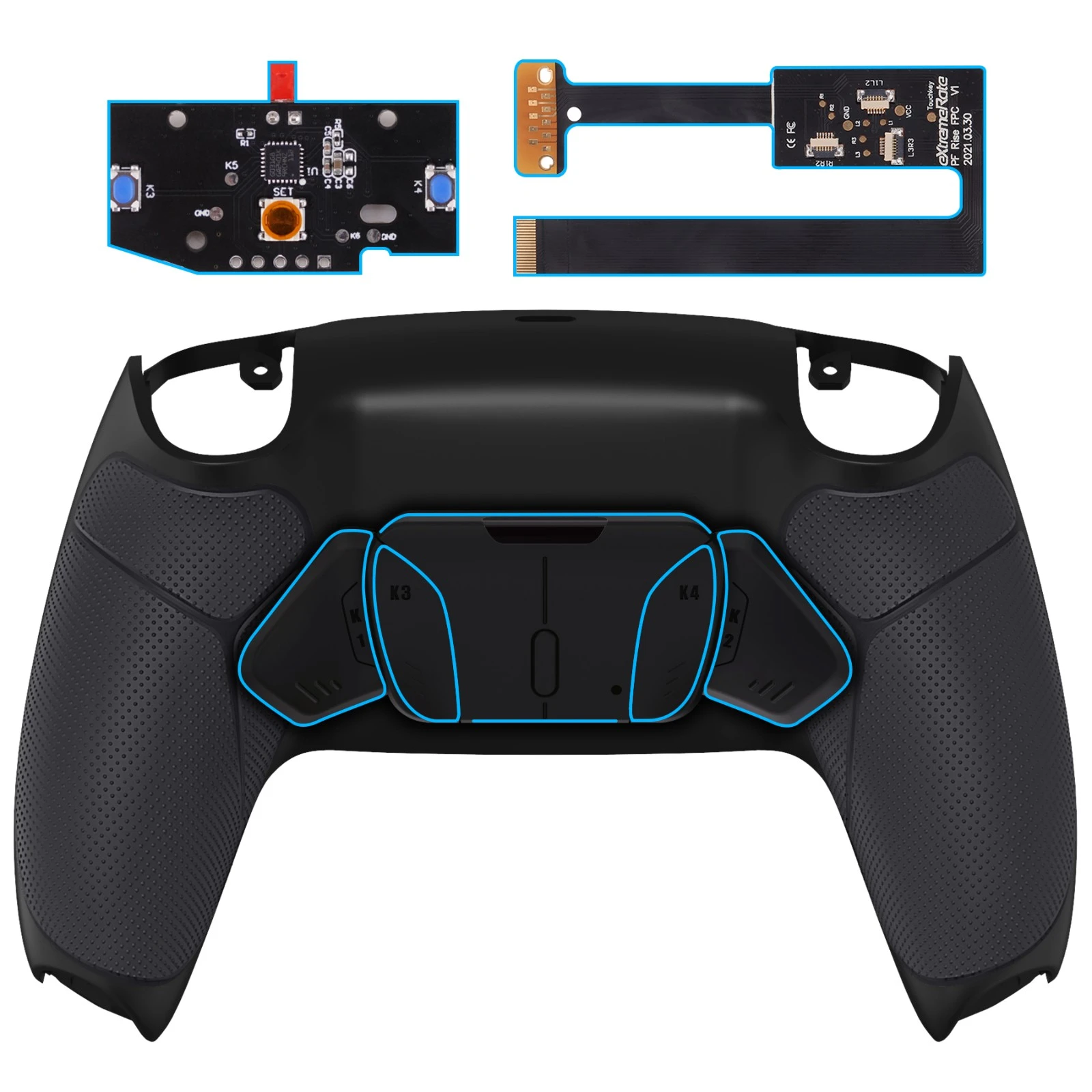 Extremerate Remappable上昇4 0 Remapキット アップグレードボード 再設計バックシェル 4バックボタン Ps5コントローラ ケース Aliexpress