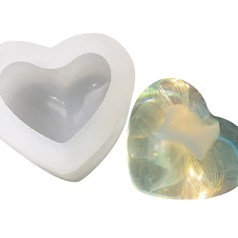 Silicone Heart Mold Silicone Mold For Chocolate Heart Molds For Cake Soap  Chocolate Candle Jelly Resin Art Crafts Making Mold - AliExpress